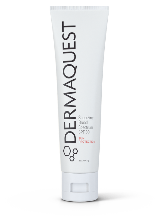 DermaQuest SheerZinc Broad Spectrum SPF 30 (2oz) product packaging